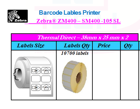 Zebra® ZM400 – SM400 -105 SL (2)